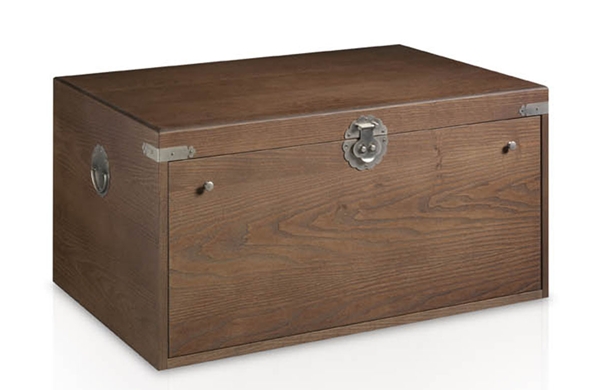 baul arcon de fresno y herrajes metalicos