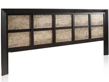 Karey Long Headboard With Leather