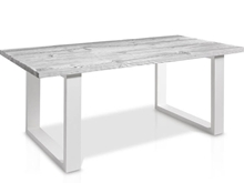 Evolución Dining Table With Glass And Square Legs 