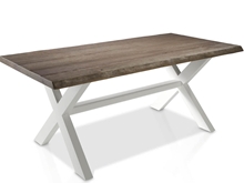 Mesa comedor perfil tronco y patas madera Evolución