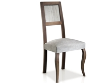 Evolución Upholstered Chair with Elizabethan-style Legs and Eroded Back  T-475 