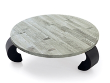 Round coffee table with legs opium inverted